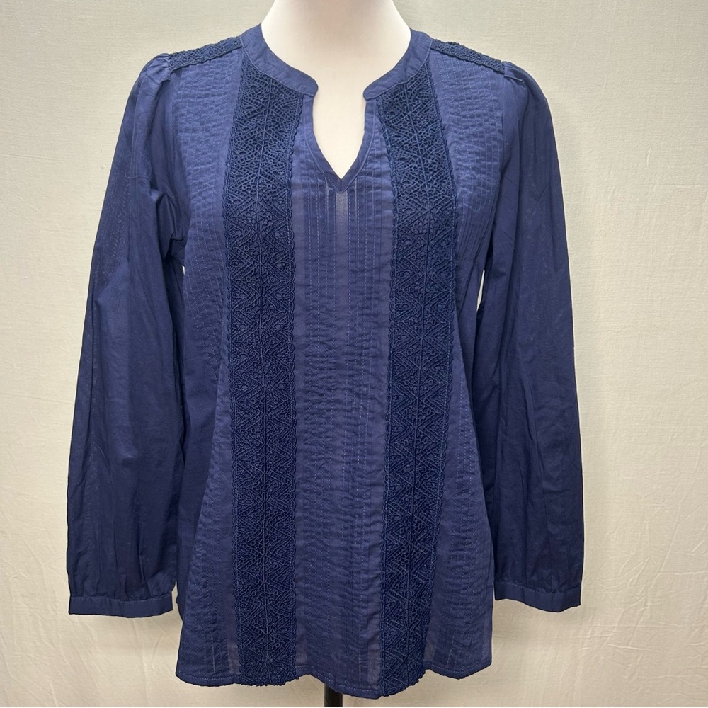 Old Navy Long Sleeve Navy Blue Women's Top S